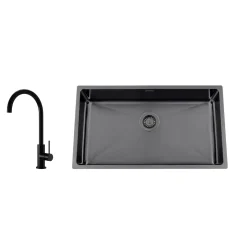 Nordic Tech Titan 730 X med Köksblandare Steel Equip Shadow