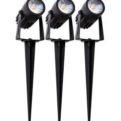 Gelia Trädgårdsbelysning 3-Pack Set Inkl Trafo. 5M Kabel Djurö