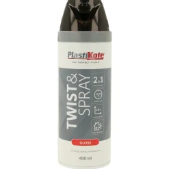 Måla & Rita|Sprayfärg*Plasti-kote T&S Svart Blank 400 ml