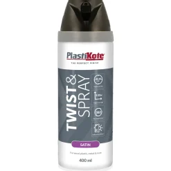 Måla & Rita|Sprayfärg*Plasti-kote T&S Svart Halvblank 400 ml