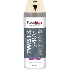 Måla & Rita|Sprayfärg*Plasti-kote T&S Vit Halvblank 400 ml