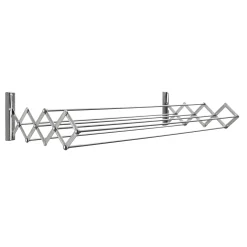 JUWEL Vägghängd & Hopfällbar 100 cm Stål Silver
