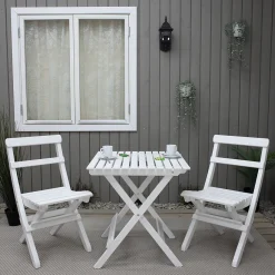 Utemöbler & Trädgårdsmöbler|Cafémöbler*Baltic Garden Wilma Bord med 2 Knohult Stolar