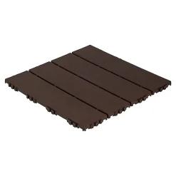 Plastgolv|Garagegolv*Hestraplattan Woodlook Dark Oak Golvtrall i Plast