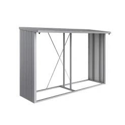 Vedförvaring*Biohort Woodstock 300 Metallic Silver
